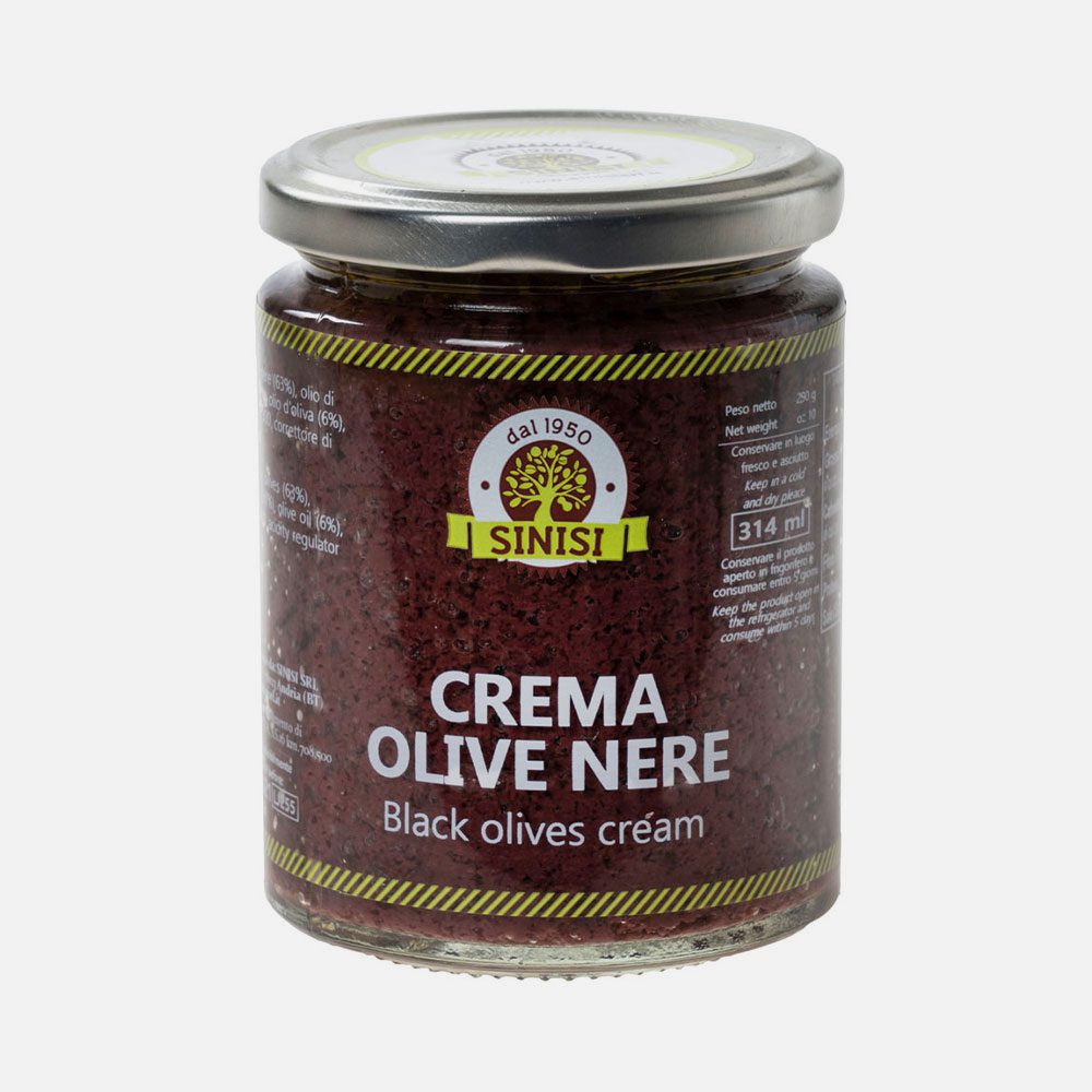Crema di olive nere 314ml - Sinisi srl