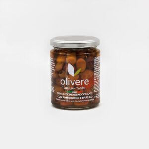 Olive leccino pomodoro e basilico