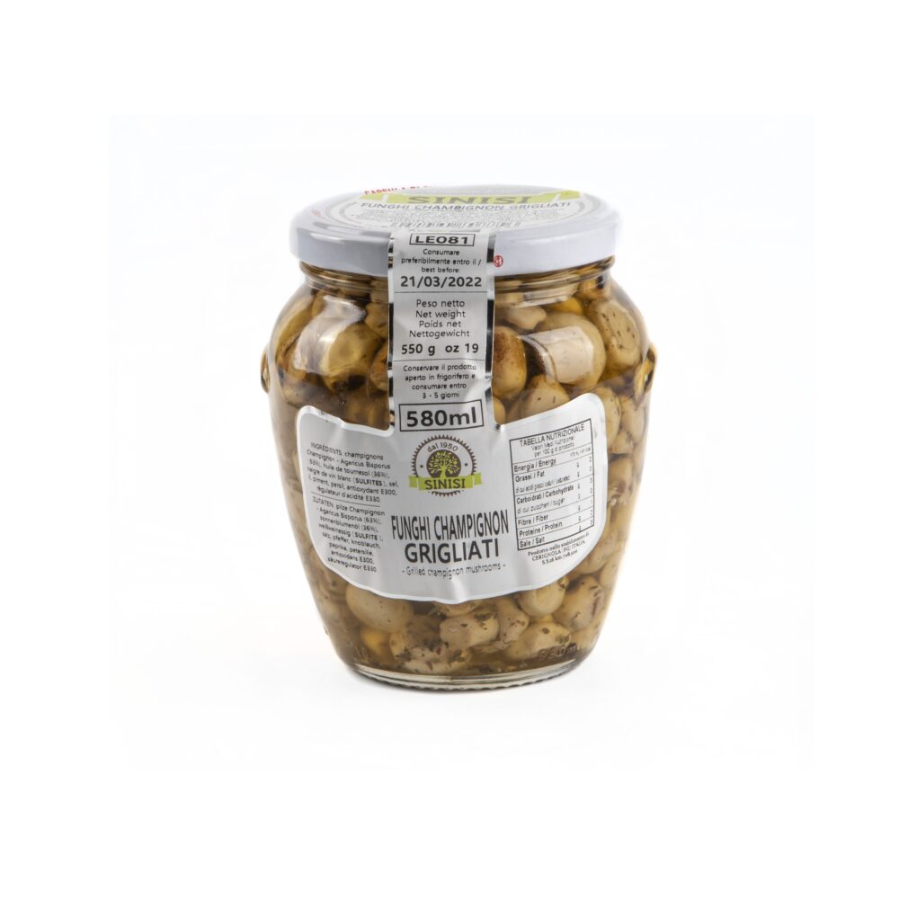 Funghi champignon grigliati 580ml